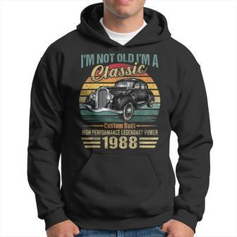 35 Year Old Vintage 1988 Classic Car 35Th Birthday Gifts Hoodie - Seseable