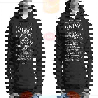 35 Years Old Gifts Decoration October 1987 35Th Birthday Men Hoodie Graphic Print Hooded Sweatshirt - Thegiftio UK