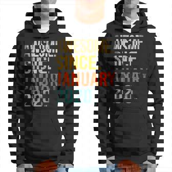 3Rd Birthday Gifts 3 Year Old Awesome Since January 2020 Hoodie - Thegiftio UK