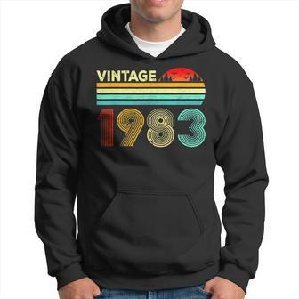 40 Year Old Gifts Vintage 1983 Made In 1983 40Th Birthday Hoodie - Thegiftio UK