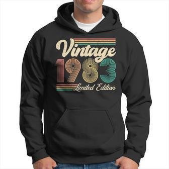 40 Year Old Vintage 1983 Limited Edition 40Th Birthday Retro Hoodie - Thegiftio UK