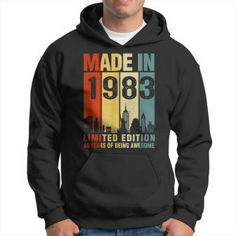 40Th Birthday Made In 1983 Limited Edition 40 Years Old Hoodie | Mazezy