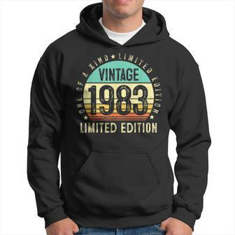 40Th Birthday Vintage 1983 Limited Edition 40 Year Old Gifts Hoodie - Thegiftio UK