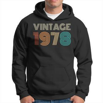 45 Year Old Gifts Born In 1978 Vintage 45Th Birthday Retro V2 Hoodie - Thegiftio UK