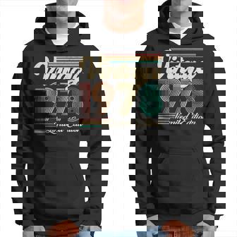 45 Year Old Vintage 1978 Limited Edition 45Th Birthday Retro Hoodie - Thegiftio UK