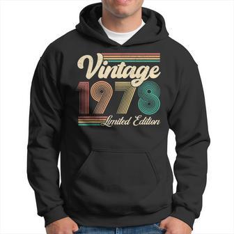 45 Year Old Vintage 1978 Limited Edition 45Th Birthday Retro Hoodie - Thegiftio UK