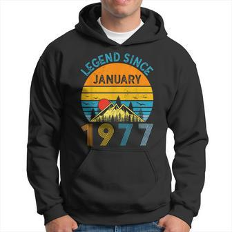 46Th Birthday Legend Since January 1977 46 Years Old Hoodie