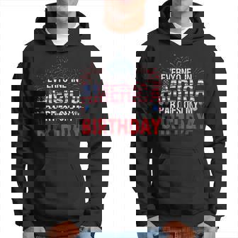 4Th Of July Birthday Bday Born On 4Th Of July Men Hoodie - Thegiftio UK