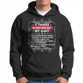 5 Things You Should Know About My Aunt Funny Cute Family Hoodie - Thegiftio UK