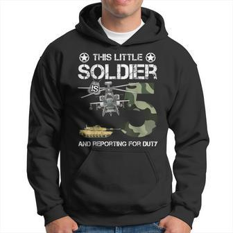 5 Year Old Soldier Camo Army Birthday Themed Military Family Hoodie - Seseable