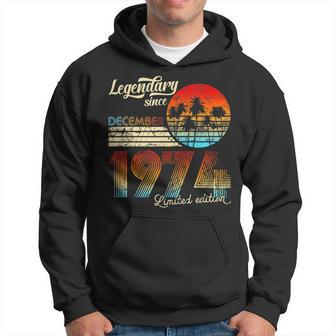 50 Geburtstags-Legendär Seit Dezember 1974 Geschenk Hoodie - Seseable