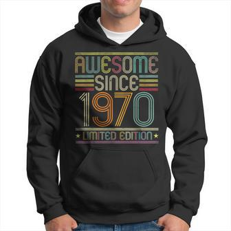 51St Birthday Vintage 51 Years Old Awesome Since 1970 Hoodie - Seseable