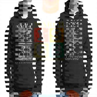 55 Years Old For 55Th Birthday Awesome Since March 1968 Hoodie - Seseable