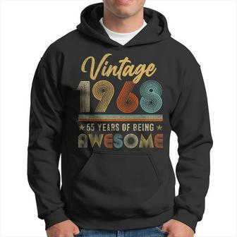 55Th Birthday Gift Vintage 1968 Limited Edition 55 Year Old Hoodie - Thegiftio UK
