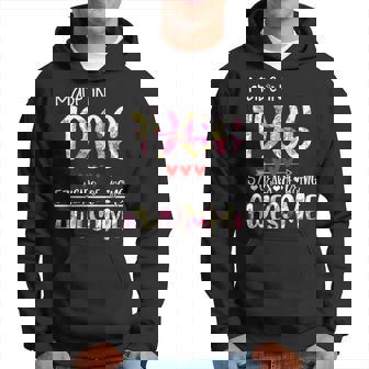 57Th Birthday Gifts For Women Floral Made In 1966 Birthday Hoodie - Seseable