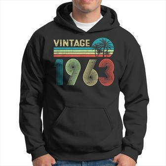 60 Years Old Gifts Vintage 1963 Gift Men Women 60Th Birthday Hoodie | Mazezy