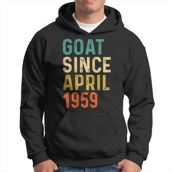 63 Geburtstag 63 Jahre Alte Ziege Seit April 1959 Hoodie - Seseable