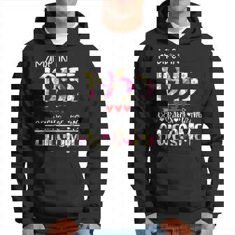 68Th Birthday Gifts For Women Floral Made In 1955 Birthday Hoodie - Seseable