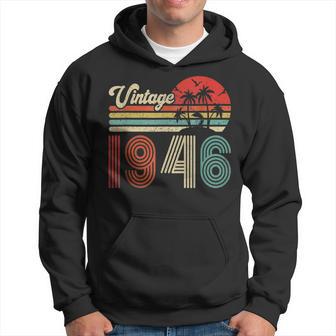 77 Jahre Vintage 1946 Hoodie, 77. Geburtstagsgeschenk für Damen und Herren - Seseable