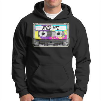 80S Paint Splash Cassette Tape Vintage Mix Tape Hoodie | Mazezy UK