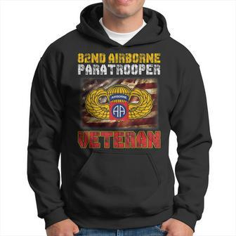 82Nd Airborne Paratrooper Veteran Vintage Mens Men Hoodie Graphic Print Hooded Sweatshirt - Seseable