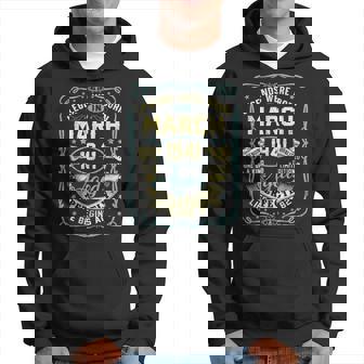 82Nd Birthday Gift 82 Years Old Legends Born March 1941 Hoodie | Mazezy