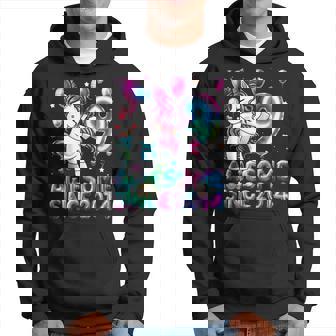9 Years Old Unicorn Flossing 9Th Birthday Girl Unicorn Party Hoodie | Mazezy