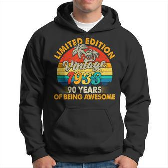 90 Year Old Gifts Vintage 1933 Limited Edition 90Th Birthday V13 Hoodie - Thegiftio UK