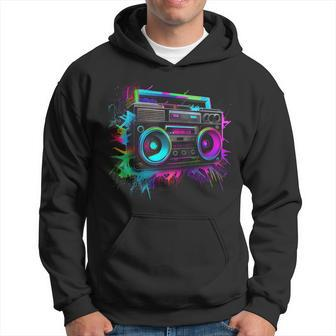 90S 80S Theme Party Outfit Tape Recorder Hoodie - Thegiftio UK