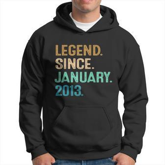 9Th Birthday Funny Gifts 9 Year Old Legend Since January 2013 Hoodie - Monsterry UK