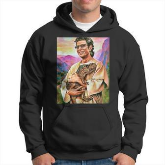 A Man And His Mystical Baby T-Rex Hoodie | Mazezy