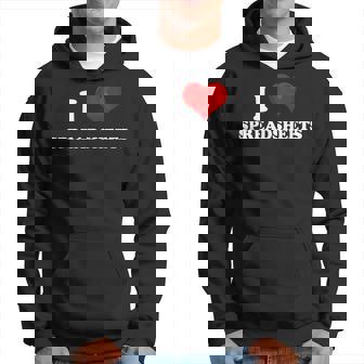 Accountant I Love Spreadsheets Accounting Office Men Hoodie - Thegiftio