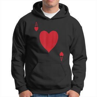Ace Of Hearts Deck Of Cards Matching Halloween Costume Hoodie - Seseable