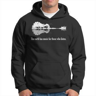 Acoustic Guitar Earth Has Music For Those Who Listen Hoodie - Seseable