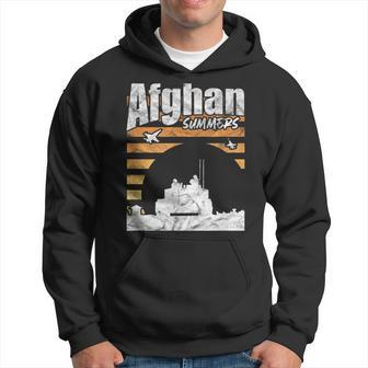 Afghan Summers Afghanistan Veteran Army Military Vintage Hoodie | Mazezy