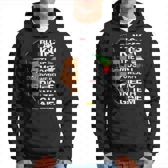 African Afro Black King The Most Powerful Piece In The Game Men Hoodie - Thegiftio UK
