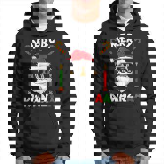 African American Christmas Merry Kwanzaa Santa Claus V2 Men Hoodie - Thegiftio