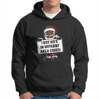 African American Santa I Got Hos Ugly Christmas Meaningful Gift Hoodie - Monsterry UK