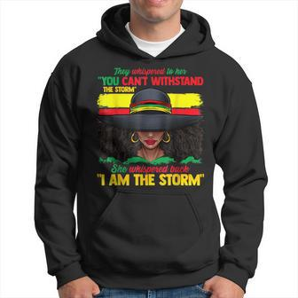 African Black History For Women I Am The Storm Strong Men Hoodie Graphic Print Hooded Sweatshirt - Seseable