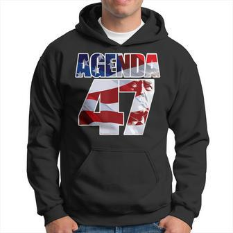 Agenda 47 Patriotic Trump Re-Election Campaign Design Hoodie | Mazezy