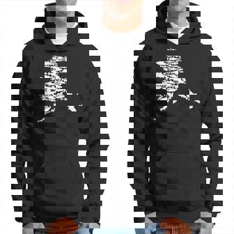 Alaskan Fish Alaska State Made Of Wild Salmon Halibut Trout Men Hoodie - Thegiftio UK
