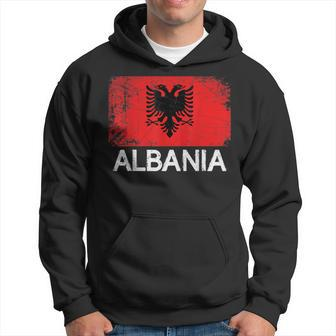 Albanian Flag | Vintage Made In Albania Gift Hoodie - Seseable