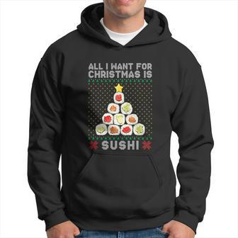 All I Want For Christmas Is Sushi Hoodie - Monsterry DE
