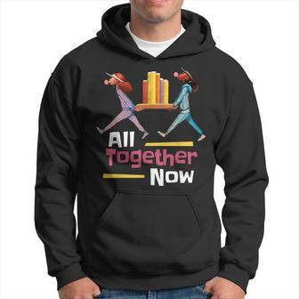 All Together Now Summer Reading Program 2023 Librarian Books Hoodie | Mazezy