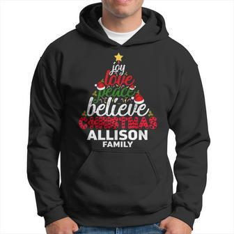 Allison Name Gift Christmas Allison Family Hoodie - Seseable