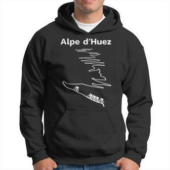 Alpe Dhuez Serpentinen France Radsport Hoodie - Seseable