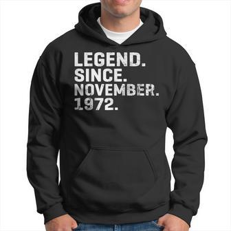 Alte Legende Seit November 1972 Geburtstag 51 Jahre Alt Hoodie - Seseable