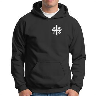 Amdg Ad Majorem Dei Gloriam Small Jesuit Cross Sweatshirt Men Hoodie