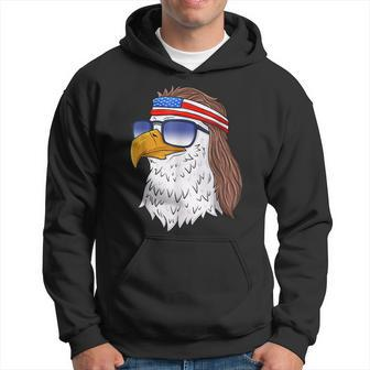 American Bald Eagle Mullet 4Th Of July Funny Usa Patriotic Hoodie | Mazezy