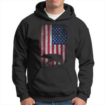 American Bear Hunter Patriotic For Dad Fathers Day Gift For Mens Hoodie | Mazezy